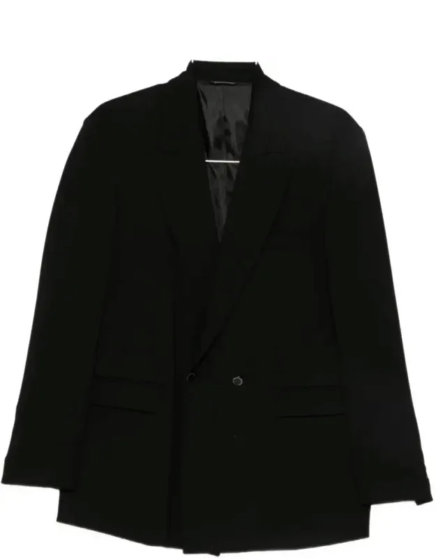 Double-breasted Blazer With Wide Lapels