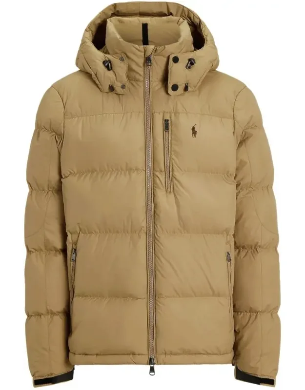 Hooded Down Jacket With Quilted Design