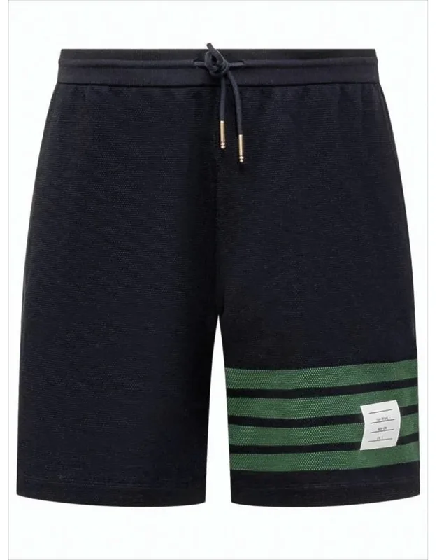 Tailored Shorts With Distinctive Stripe Detail