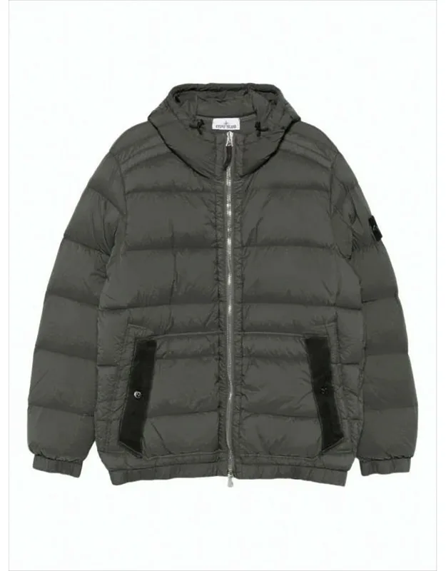 Quilted Hooded Down Jacket