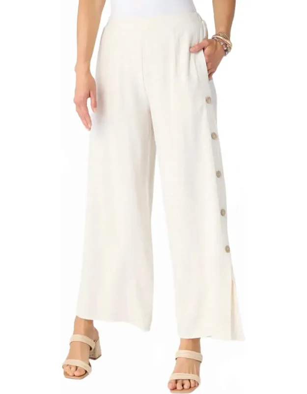 Remi Pants With Side Button Detail