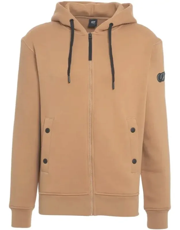 Zip-up Hoodie With Practical Hood And Ribbed Cuffs