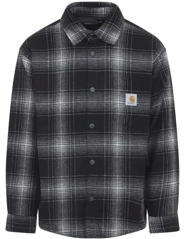 Plaid Wool Blend Button-up Shirt