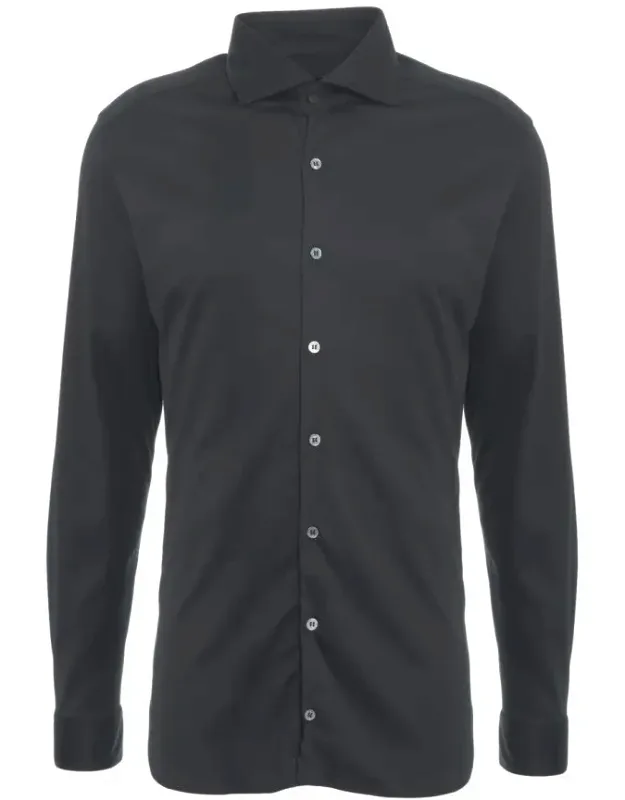 Timeless Cotton Shirt With Kent Collar And Buttoned Cuffs
