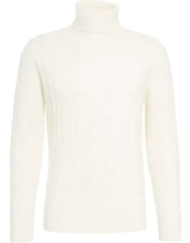 Cable Knit Turtleneck Sweater