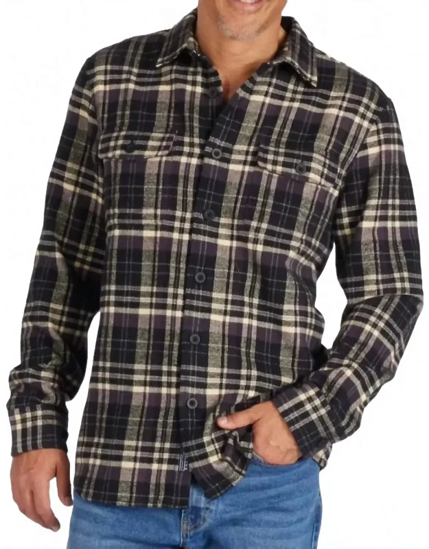 Herringbone Heritage Flannel Plaid Shirt