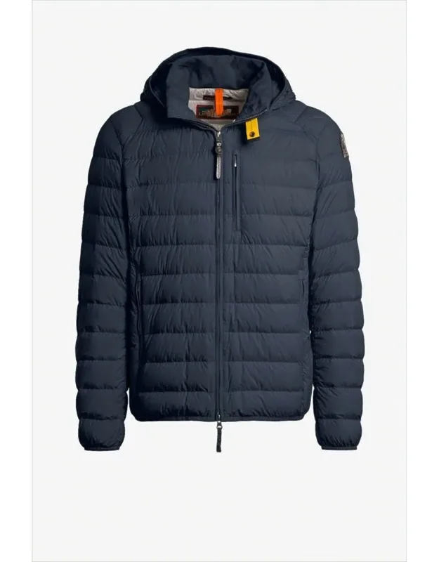 Quilted Down Jacket With Hood And Signature Details