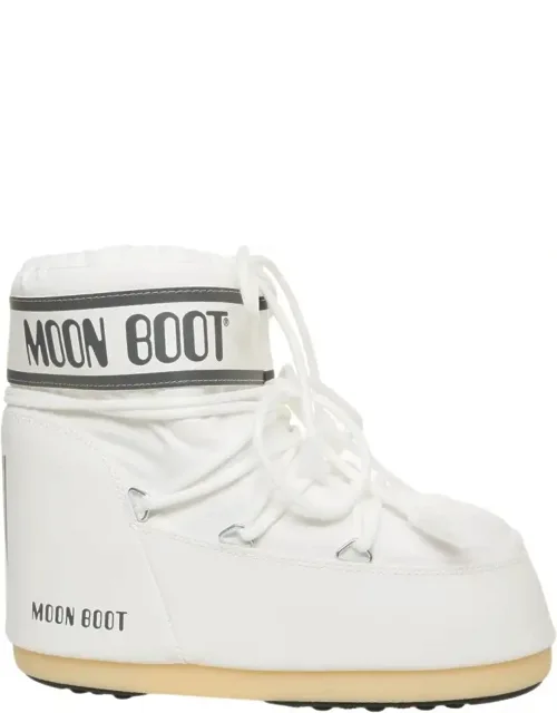 Low Nylon Ankle Boots With Padded Shaft