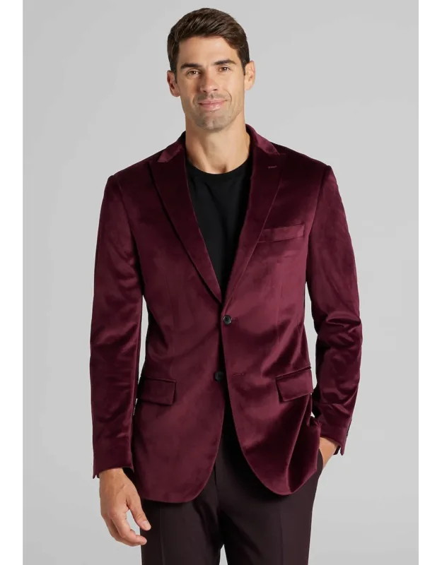 Tailored Fit Comfort Stretch Velvet Dinner Jacket
