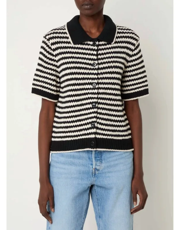 Short Sleeve Knitted Cardigan