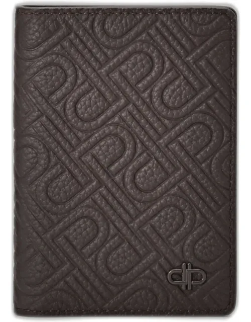 Embossed Leather Card Holder
