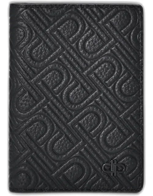 Embossed Leather Card Holder