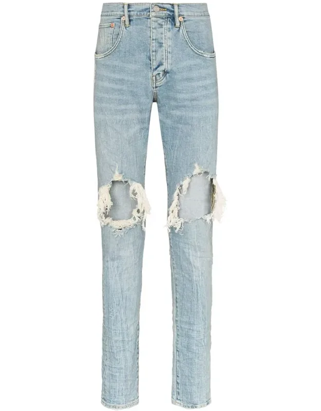 Distressed-finish Slim Fit Jeans