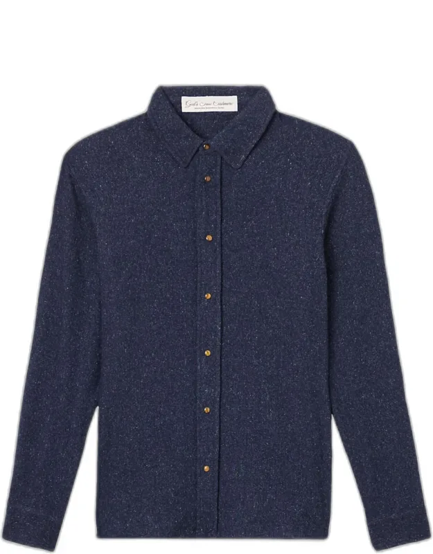 Cashmere Two-pocket Button-down Shirt