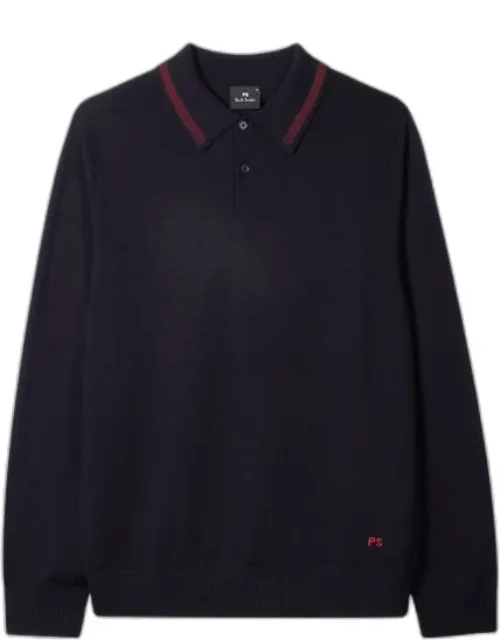 Merino Wool Knitted Polo Shirt