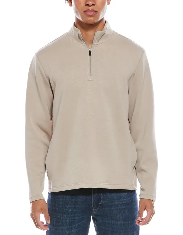 1/4-zip Scuba Mock Neck Sweatshirt