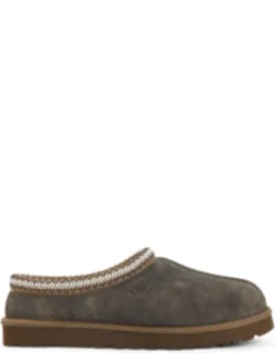 Slippers With Embossed Stitching And Mutton Lining