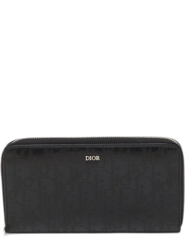 Leather Voyageur Long Zip Around Wallet