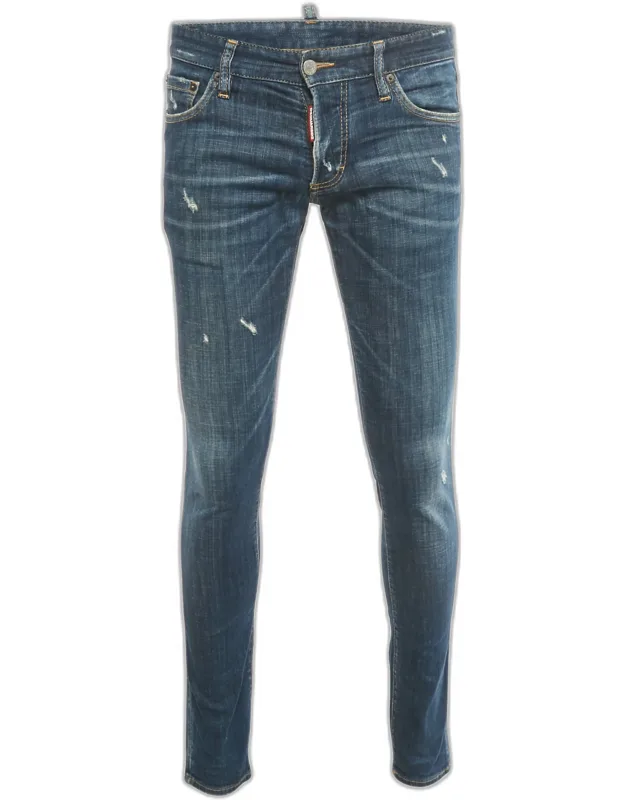 Distressed Denim Slim Jeans