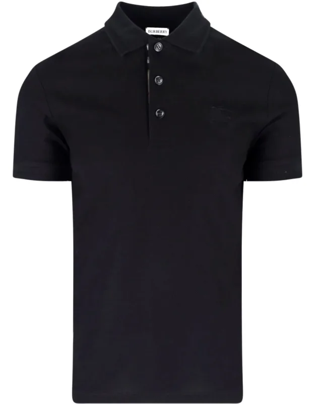 Burberry Polo Shirt "ekd" With Classic Collar And Button Closure_