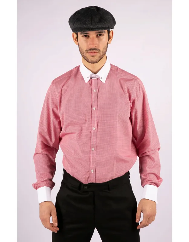 Club Collar Shirt With Bar Poplin Pin