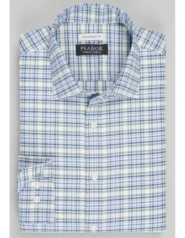Traditional Fit Large Check Casual Shirt