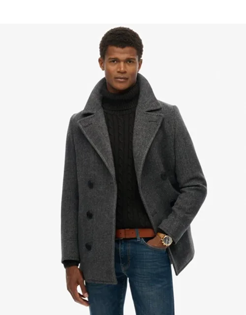 Wool Blend Pea Coat