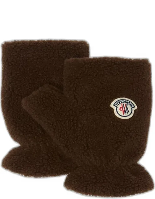 Boucle Logo Fingerless Mittens
