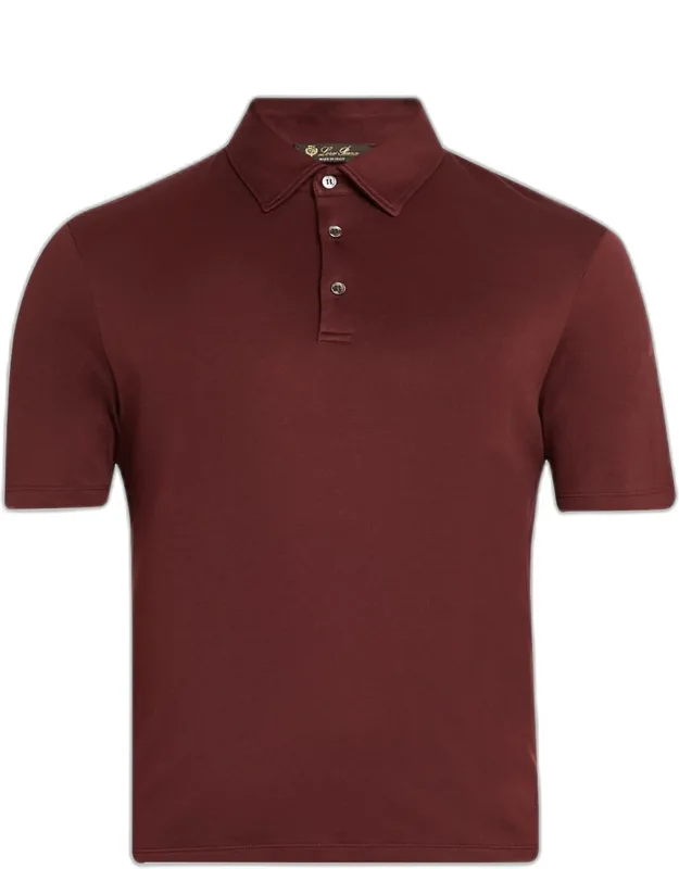 Tremezzo Sea Island Cotton Polo Shirt