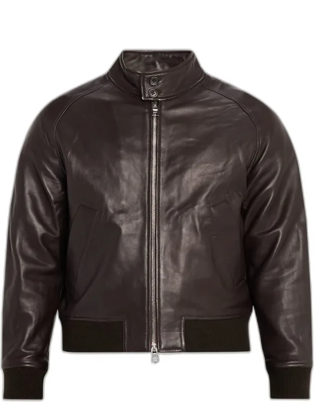 Craig Leather Bomber Jacket