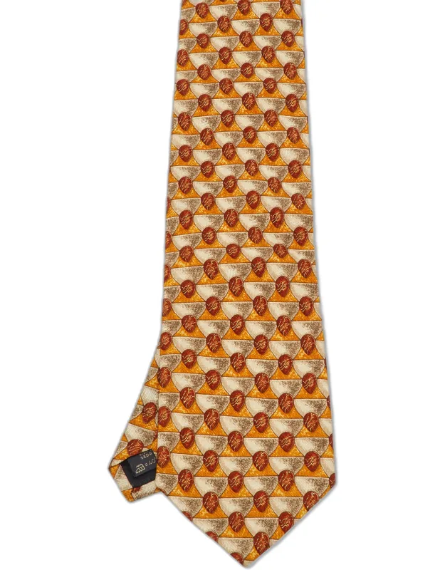Printed Silk Traditional Tie