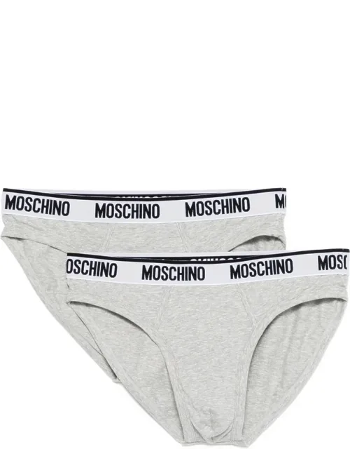 Logo-waistband Briefs (pack Of Two)