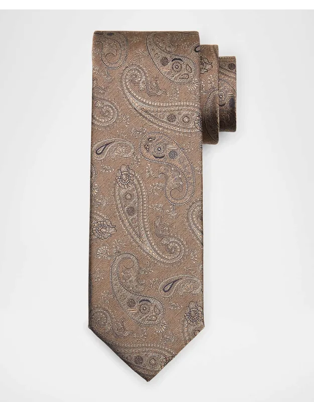 Tonal Paisley Silk Jacquard Tie