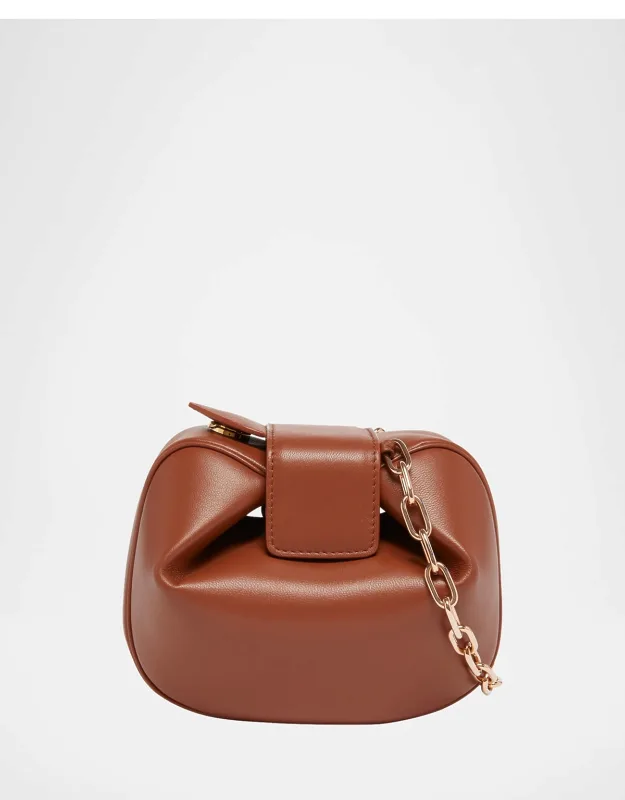 Demi Lamb Leather Clutch Bag