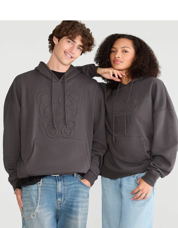 Hello Kitty Tonal Teddy Pullover Hoodie