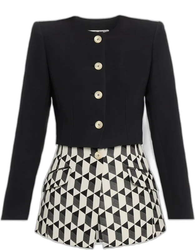 Laurel Geo Layered Blazer