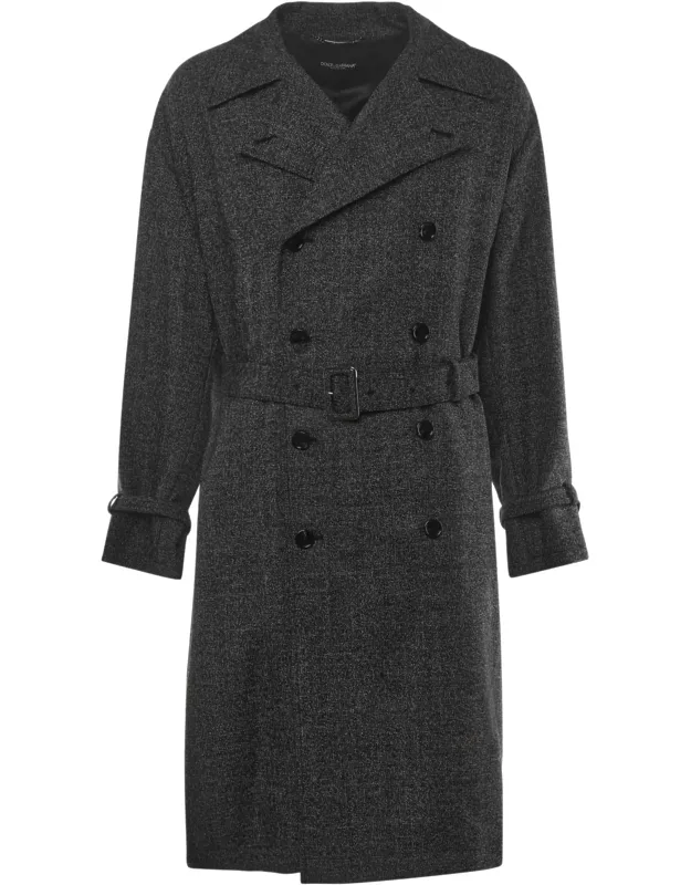 Double-breasted Wool Trench Coat