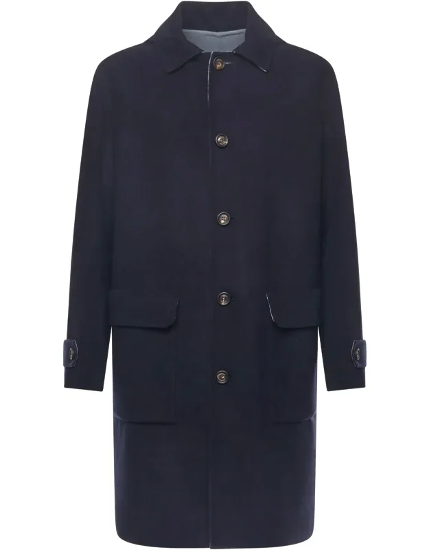 Single-breasted Wool Coat