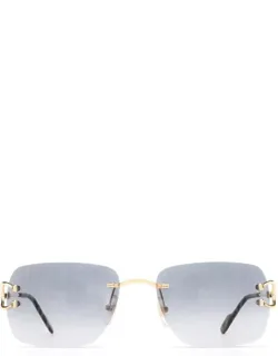 Cartier Sunglasses Rectangular Gold