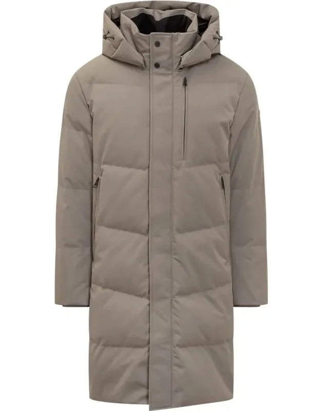 Long Down Jacket With Hood