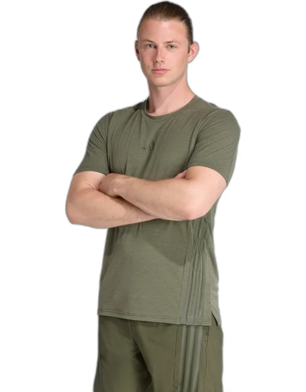 _adidas Designed 4 Training 3-stripes Tee With Climacool And Fast-dry Fibers_