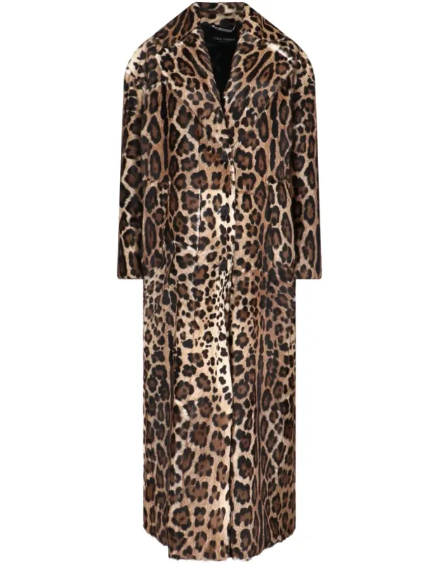 Double-breasted Goat Leather Coat