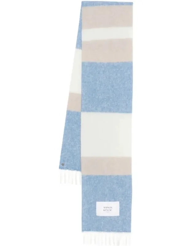 Alpaca Striped Scarf