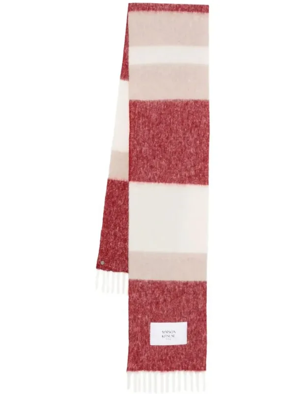 Alpaca Striped Scarf