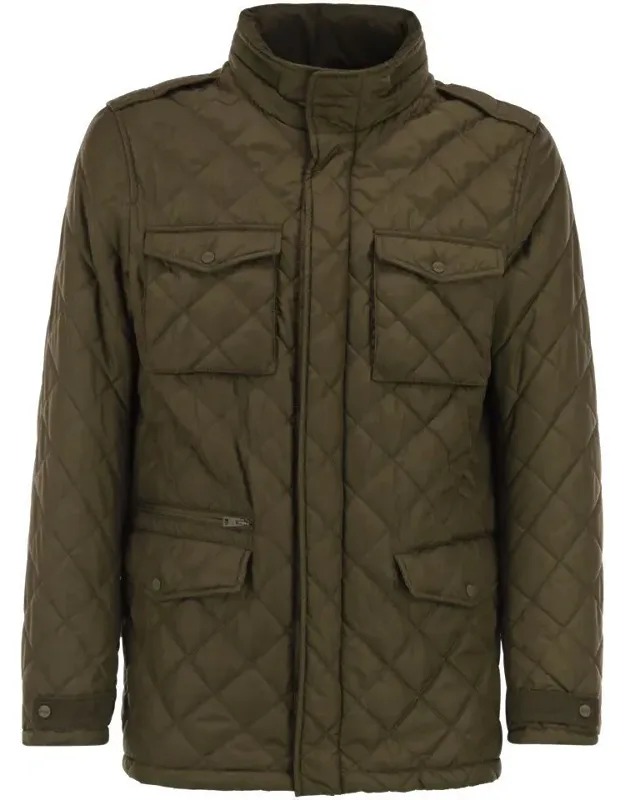 Field Jacket With Diamond Quilting