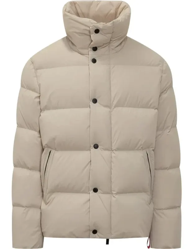 Down Jacket With Button Closure