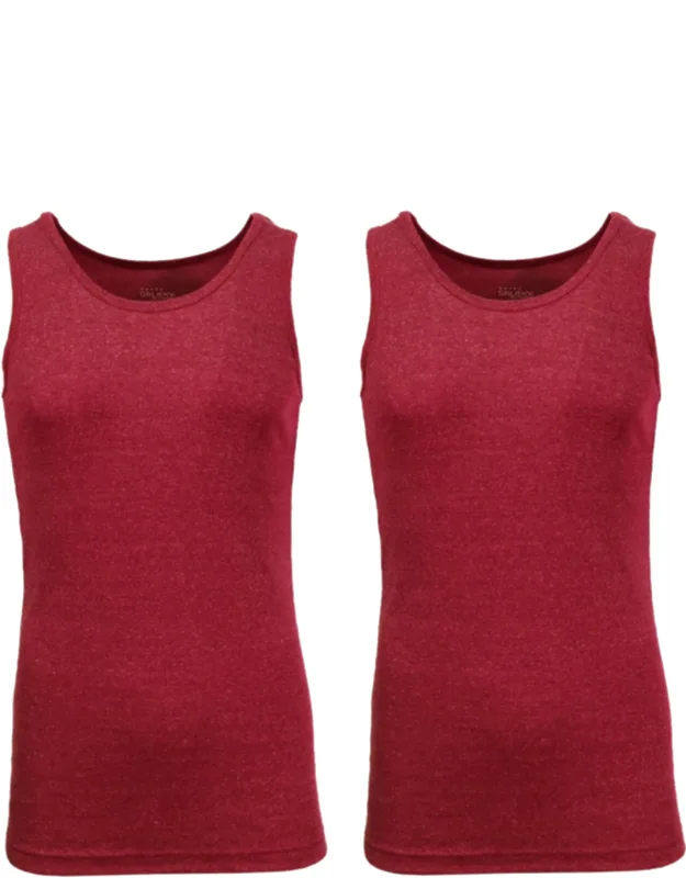 Galaxy By Harvic Heavyweight Ribbed Tank Top - Breathable Fabric, Double Stitched Hem