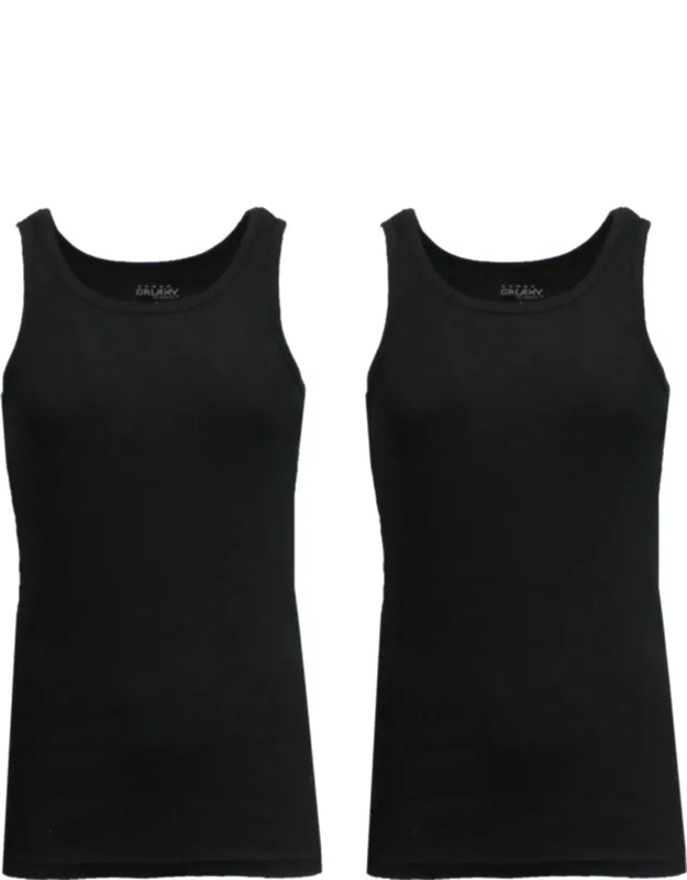 Galaxy By Harvic Heavyweight Ribbed Tank Top - Breathable Fabric, Double Stitched Hem