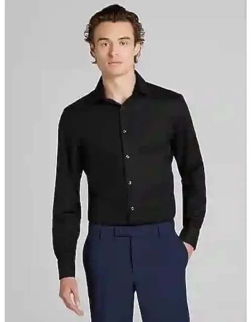 Slim Fit Solid French Cuff Dress Shirt