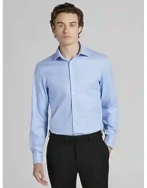 Slim Fit Solid French Cuff Dress Shirt